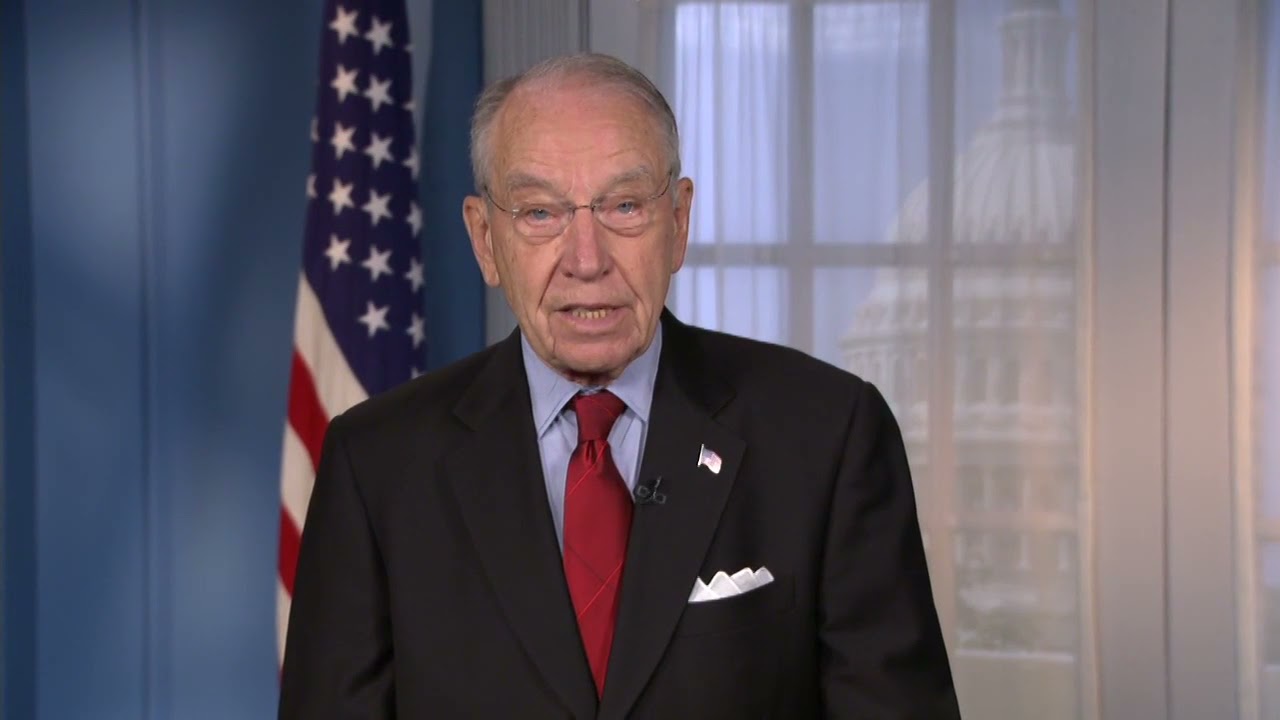 WATCH: Sen. Grassley Reflects on One Year Anniversary of Historic ...