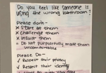 Waukee keeping signs in bathrooms